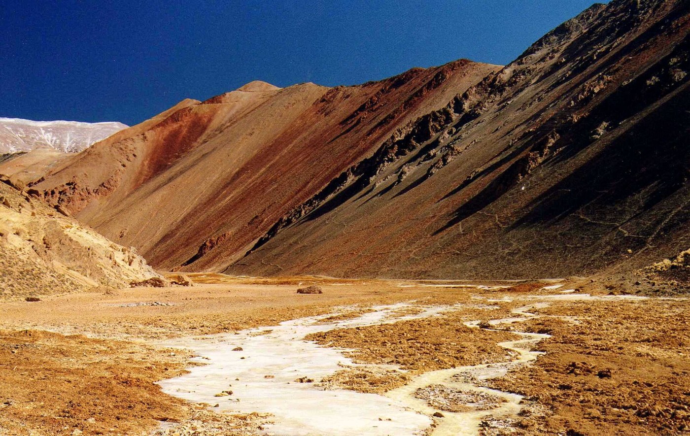 Paisaje en el camino hacia La Mejicana, Famatina